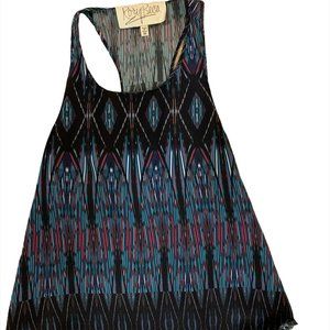 Rory Beca, 100% Silk Sleeveless Racer Back Tank Top (XS)